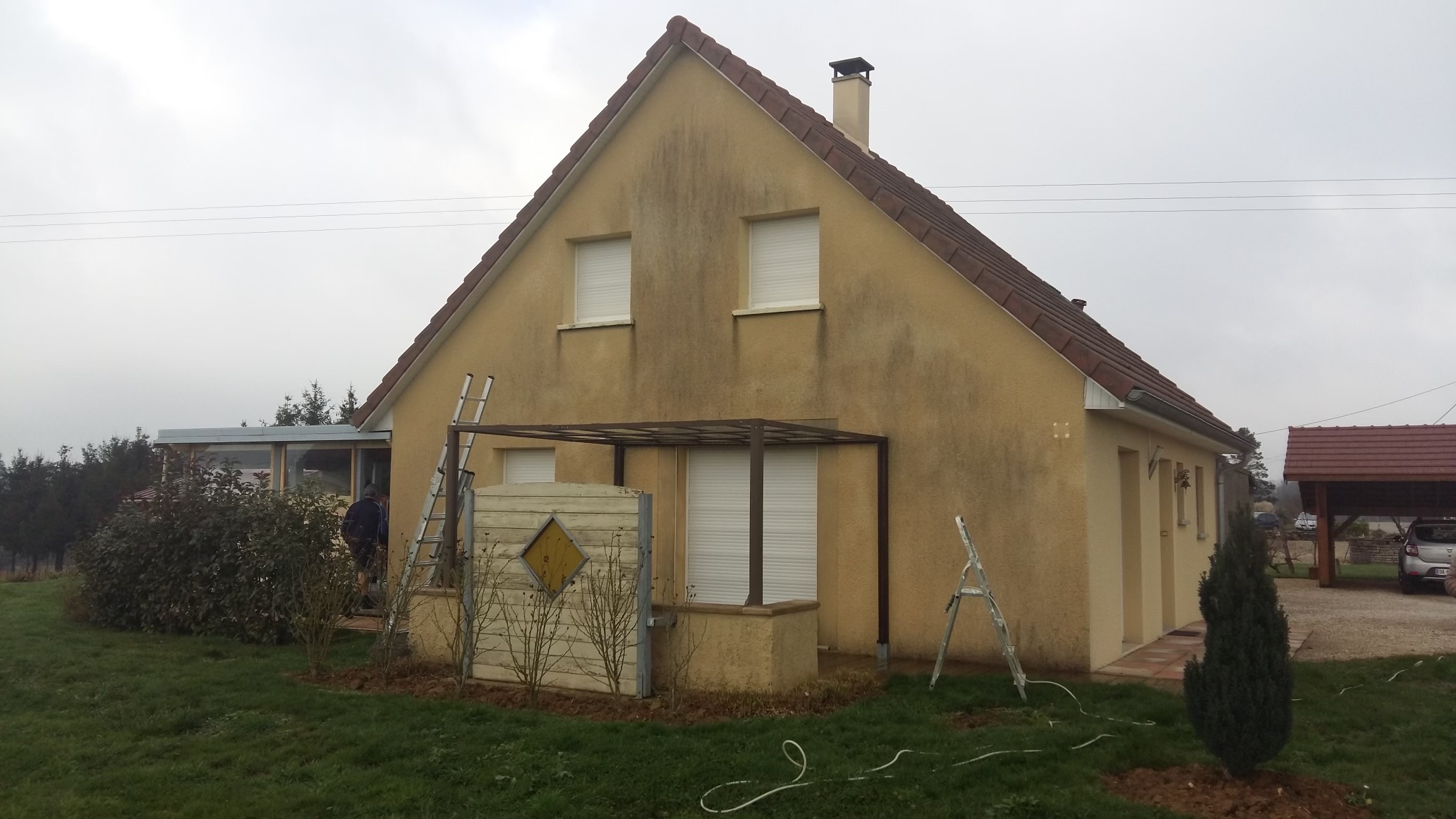 Renovation facade louhans 71500 avant